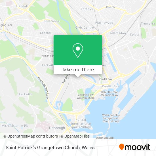 Saint Patrick's Grangetown Church map