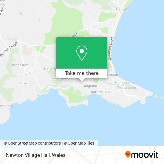 Newton Village Hall map