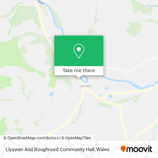 Llyswen And Boughrood Community Hall map