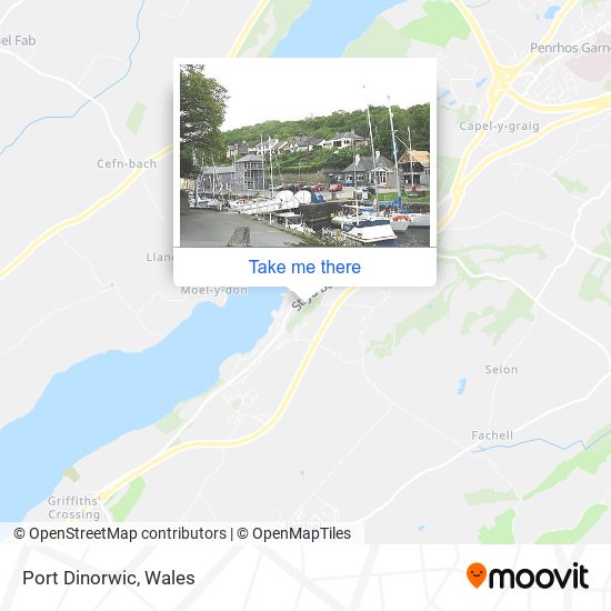 Port Dinorwic map