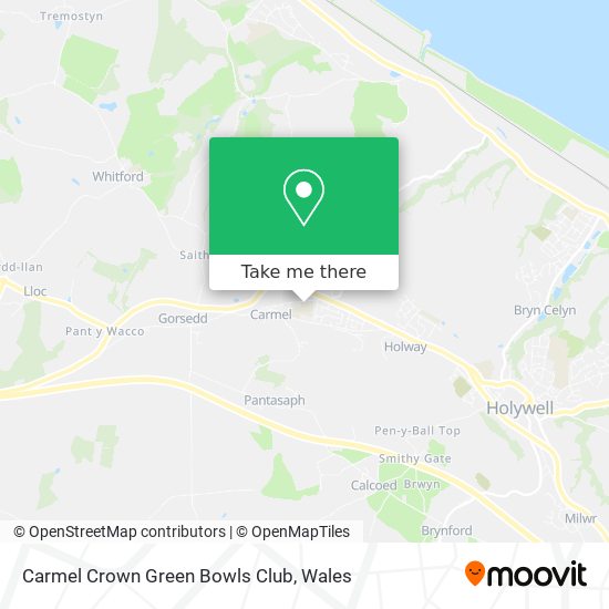 Carmel Crown Green Bowls Club map