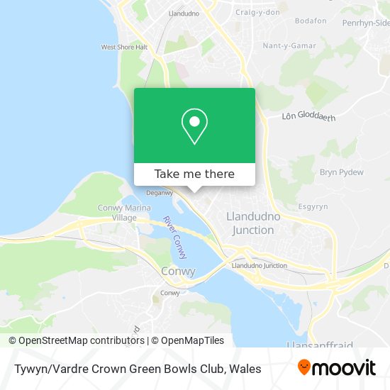 Tywyn / Vardre Crown Green Bowls Club map