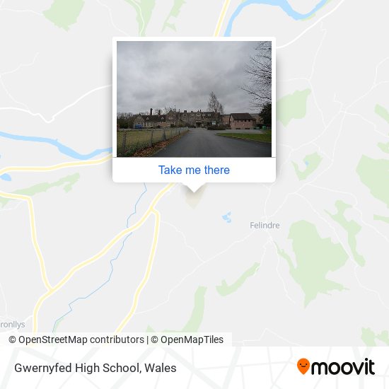 Gwernyfed High School map