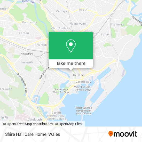 Shire Hall Care Home map