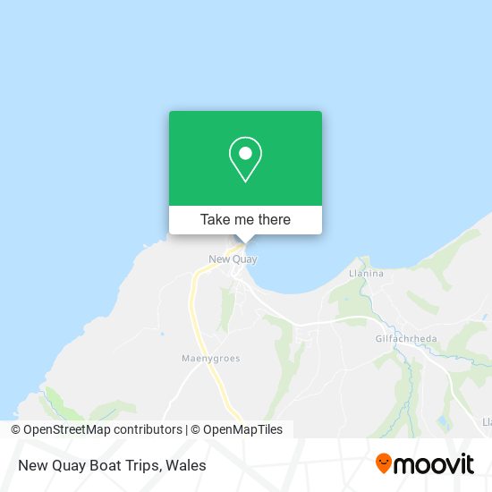 New Quay Boat Trips map
