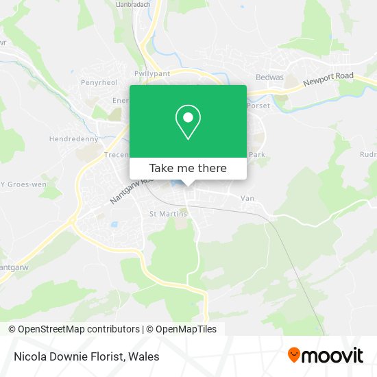 Nicola Downie Florist map
