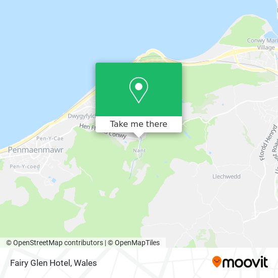 Fairy Glen Hotel map