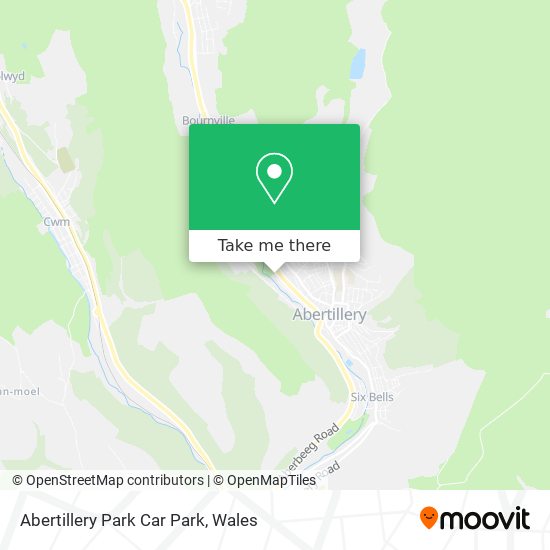 Abertillery Park Car Park map