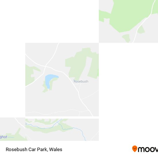Rosebush Car Park map