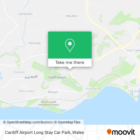 Cardiff Airport Long Stay Car Park map