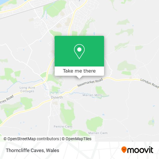 Thorncliffe Caves map