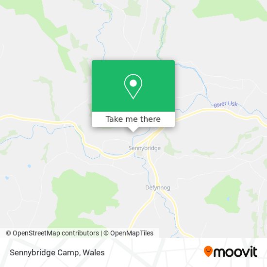 Sennybridge Camp map