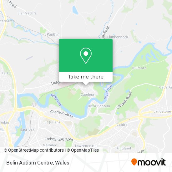 Belin Autism Centre map