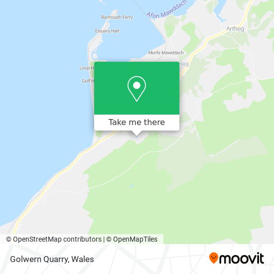 Golwern Quarry map