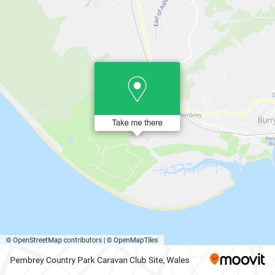 Pembrey Country Park Caravan Club Site map