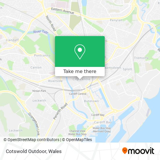 Cotswold Outdoor map