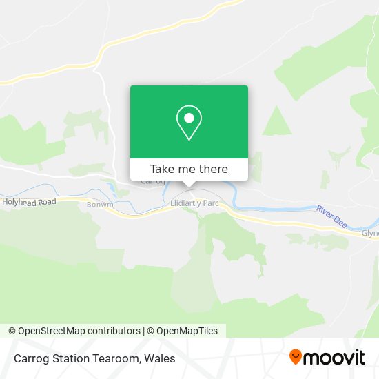 Carrog Station Tearoom map