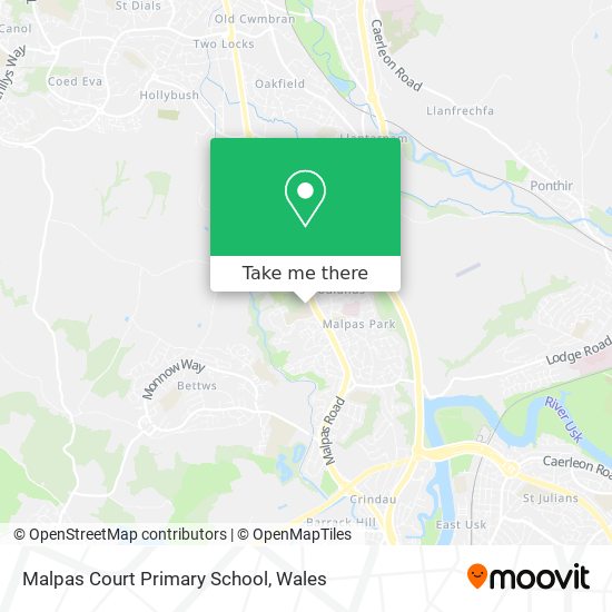 Malpas Court Primary School map