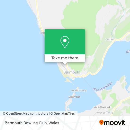Barmouth Bowling Club map