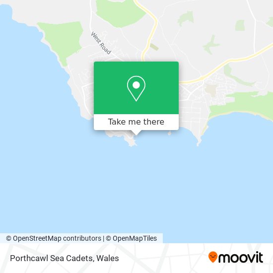Porthcawl Sea Cadets map