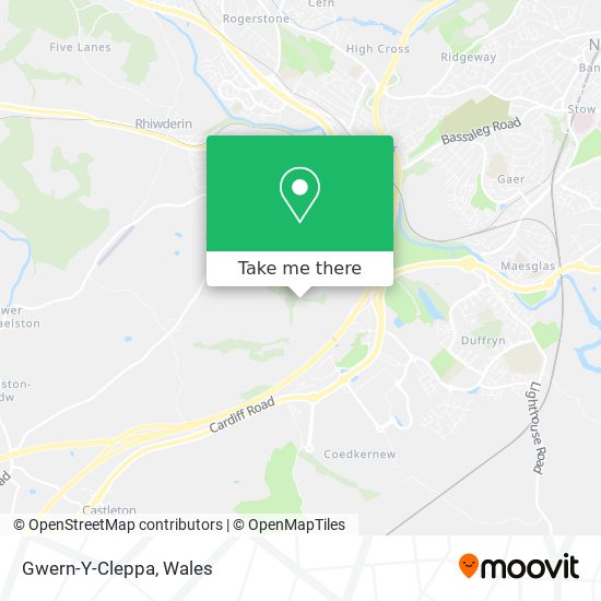 Gwern-Y-Cleppa map