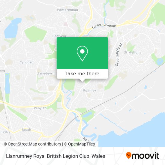 Llanrumney Royal British Legion Club map