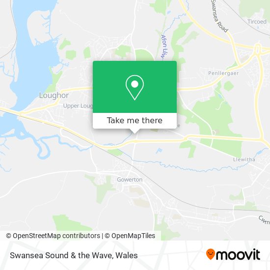 Swansea Sound & the Wave map