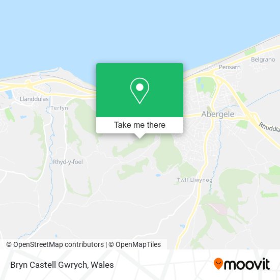 Bryn Castell Gwrych map