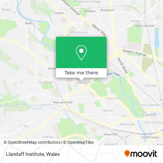 Llandaff Institute map