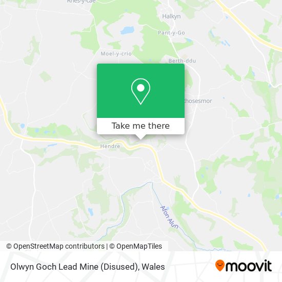 Olwyn Goch Lead Mine (Disused) map