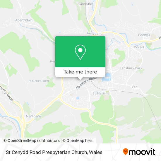 St Cenydd Road Presbyterian Church map