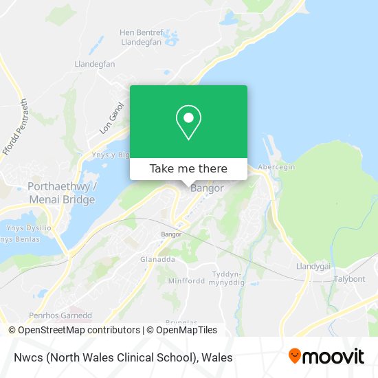 Nwcs (North Wales Clinical School) map