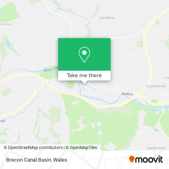 Brecon Canal Basin map