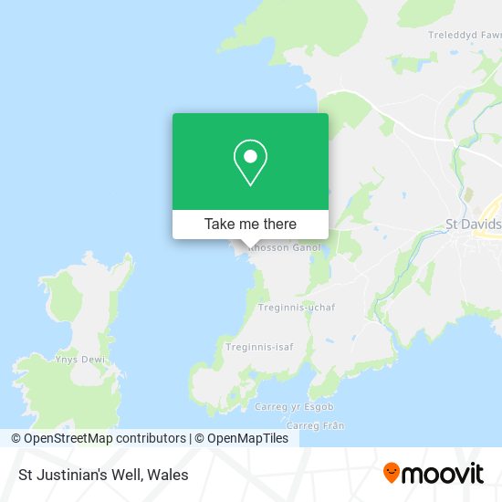 St Justinian's Well map