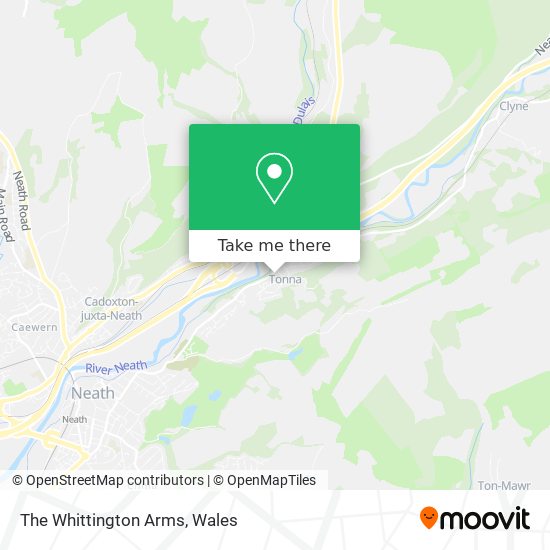 The Whittington Arms map