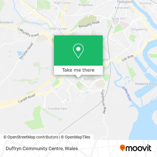 Duffryn Community Centre map