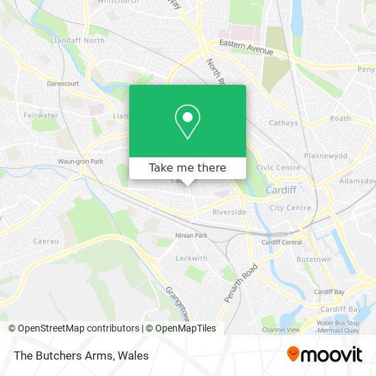 The Butchers Arms map