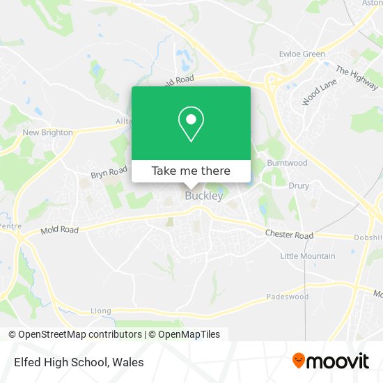 Elfed High School map