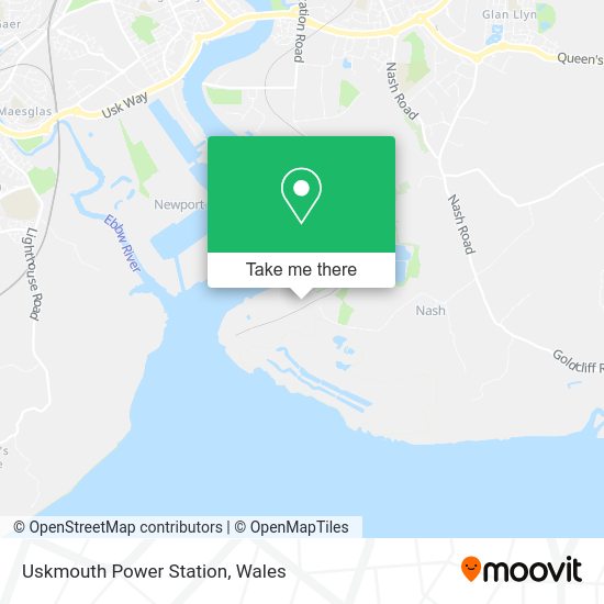 Uskmouth Power Station map