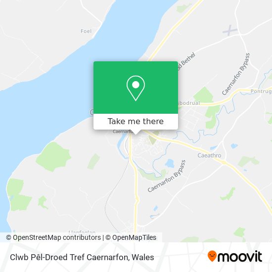 Clwb Pêl-Droed Tref Caernarfon map