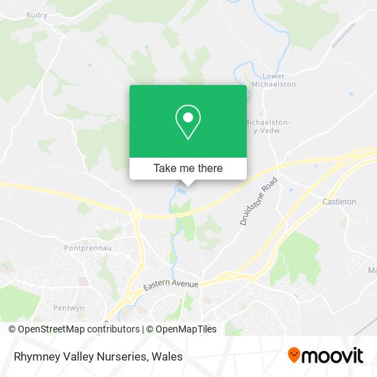 Rhymney Valley Nurseries map