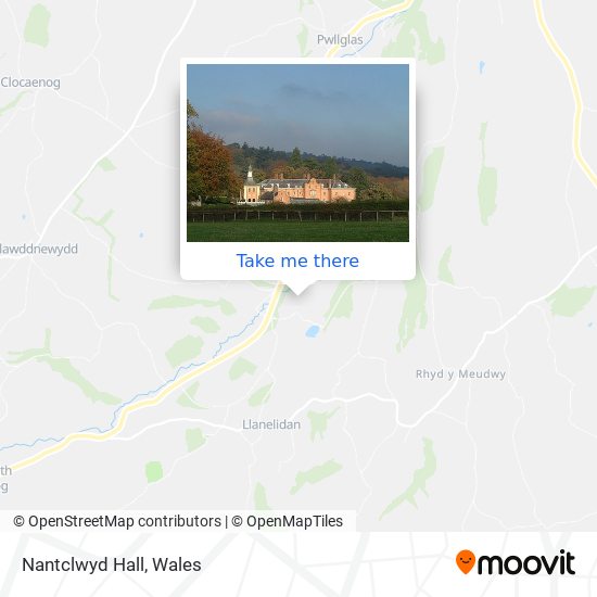Nantclwyd Hall map