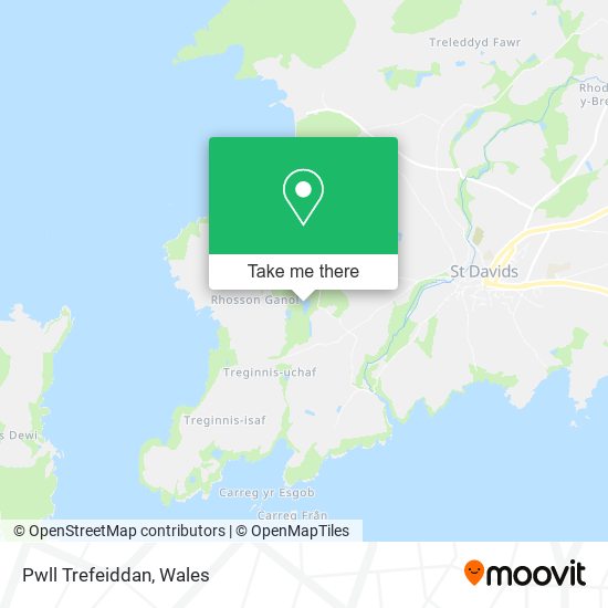 Pwll Trefeiddan map