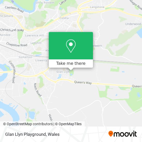Glan Llyn Playground map