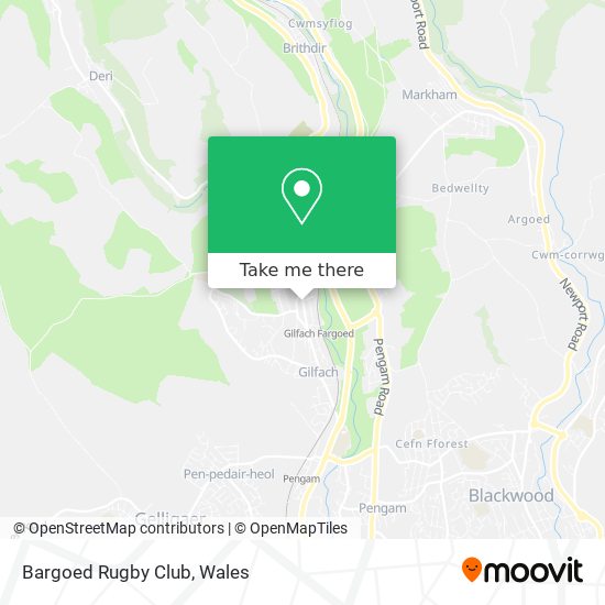 Bargoed Rugby Club map