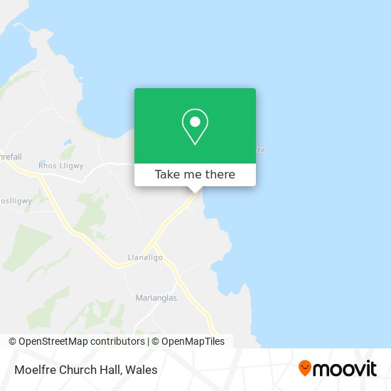 Moelfre Church Hall map