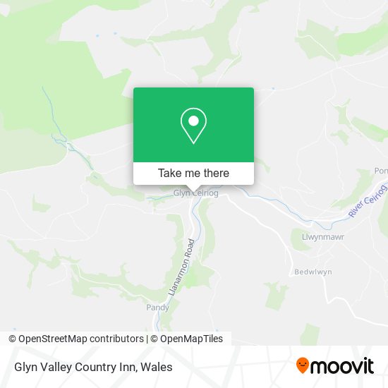 Glyn Valley Country Inn map