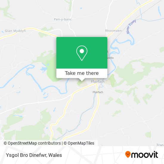 Ysgol Bro Dinefwr map