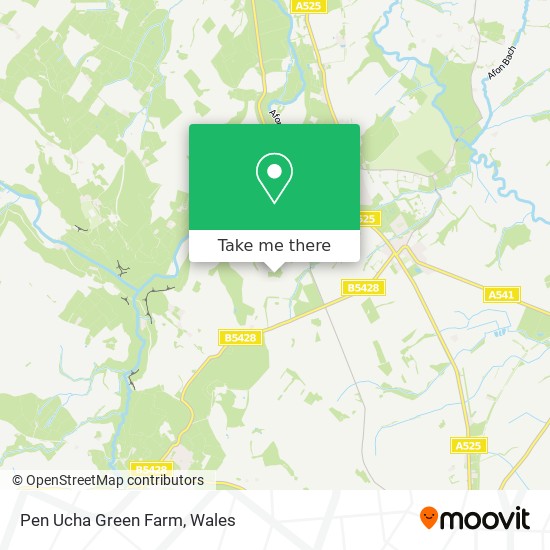 Pen Ucha Green Farm map