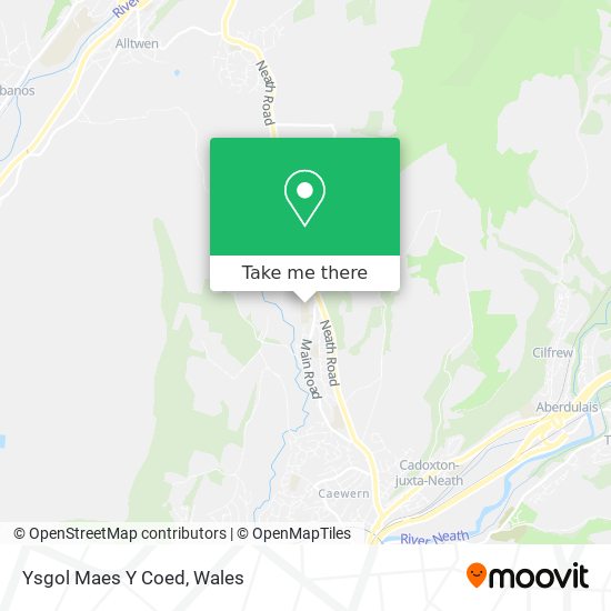 Ysgol Maes Y Coed map
